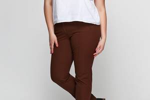 Женские брюки Gerry Weber 44R Темно-коричневый (2900055492011)