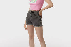 Женские джинсовые шорты 36 темно-серый ELCIDO ЦБ-00216179