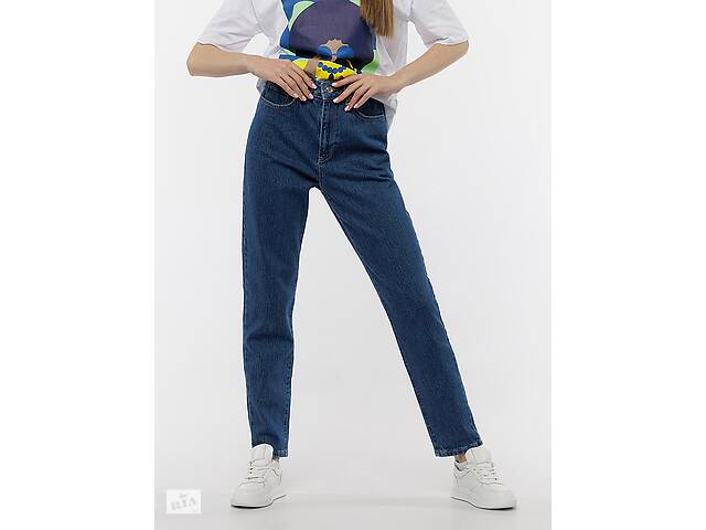 Женские джинсы мом 42 синий Yuki ЦБ 00217706