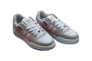 Женские кроссовки реплика Adidas Forum Low Белый, Розовый 40 (1-0001E)