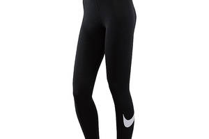 Женские Леггинсы Nike W NSW ESSNTL GX MR LGGNG SWSH Черный XS (7dCZ8530-010 XS)