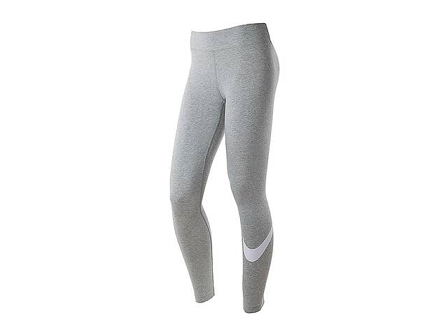 Женские Леггинсы Nike W NSW ESSNTL GX MR LGGNG SWSH Серый L (7dCZ8530-063 L)