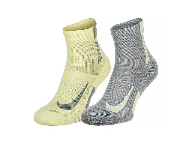 Женские Носки Nike U NK MLTPLIER ANKLE 2PR - 144 Разноцветный 34-38 (7dSX7556-938 34-38)