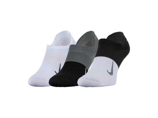 Женские Носки Nike W NK EVERYDAY PLUS LTWT NS 3PR 38-42 (7dCV2964-904 38-42) Черный Серый Белый
