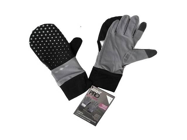 Женские перчатки для бега из фибры с сенсорными вставками Crivit Pro