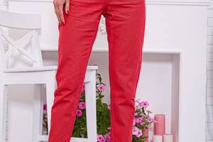 Женские прямые джинсы МОМ красного цвета 164R2010 Ager 27
