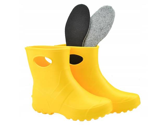 Женские резиновые сапоги из пенки Lemigo Garden 752 39 Желтый