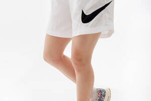 Женские Шорты Nike W NSW ESSNTL WVN HR SHORT HBR Белый L (7dDM6739-100 L)