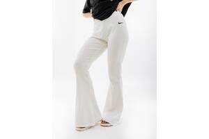 Женские Штаны Nike W NSW RIB JRSY PANT Белый L (7dDV7868-133 L)