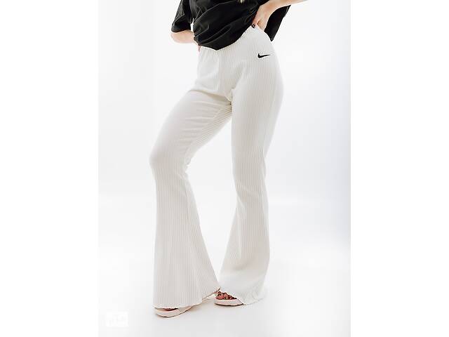 Женские Штаны Nike W NSW RIB JRSY PANT Белый S (7dDV7868-133 S)