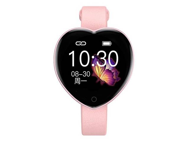 Женские смарт-часы Smart Watch T52 в форме сердца розовый