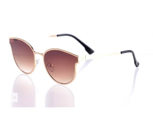Жіночі сонцезахисні окуляри SunGlasses 004brown Золотий (o4ki-10142)