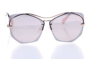 Женские солнцезащитные очки SunGlasses 18018peach Золотой (o4ki-10323)