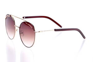 Женские солнцезащитные очки SunGlasses 1913brown Золотой (o4ki-10116)