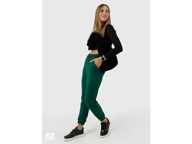 Женские спортивные брюки L зеленый Yuki ЦБ-00223869