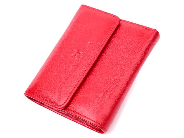 Женский кошелек с монетницей из натуральной кожи ST Leather 19493 Красный