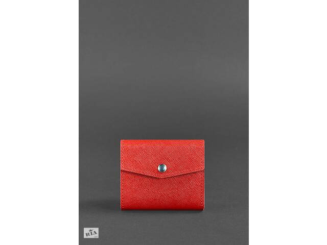 Женский кожаный кошелек 2.1 красный Saffiano BlankNote