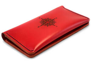 Женский кожаный кошелек Anchor Stuff T-Case Красный (as130206-2)