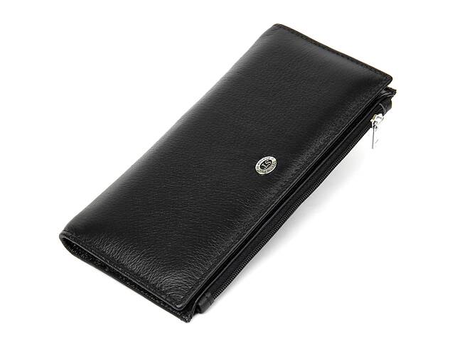 Женский кожаный кошелек ST Leather Accessories 19378 Черный
