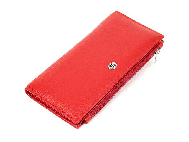 Женский кожаный кошелек ST Leather Accessories 19381 Красный