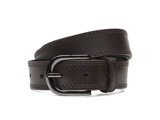 Женский кожаный ремень Borsa Leather CV1W45 коричневый