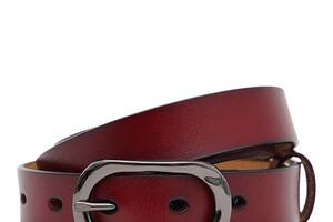 Женский кожаный ремень Borsa Leather CV1ZK-052c-red красный