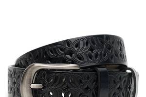 Женский кожаный ремень CV1ZK-094-black Borsa Leather