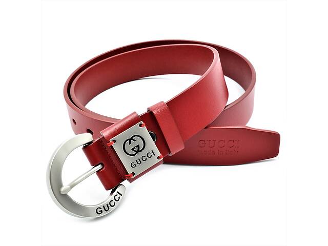 Женский кожаный ремень Gucci Красный brnd-35k-ua-111