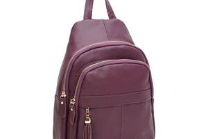 Женский кожаный рюкзак Borsa Leather K11032v-violet