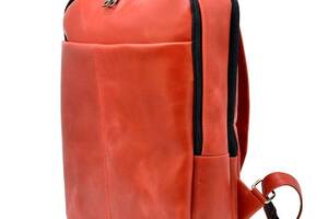 Женский кожаный рюкзак городской RR-7280-3md TARWA 39 × 29 × 9 Красный