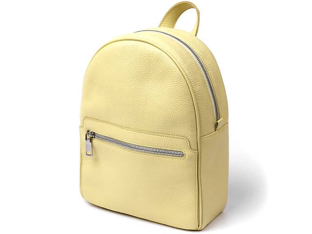 Женский кожаный рюкзак SHVIGEL 21х27,5х10 см Лимонный 000199989