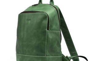 Женский кожаный зеленый рюкзак TARWA RE-2008-3md