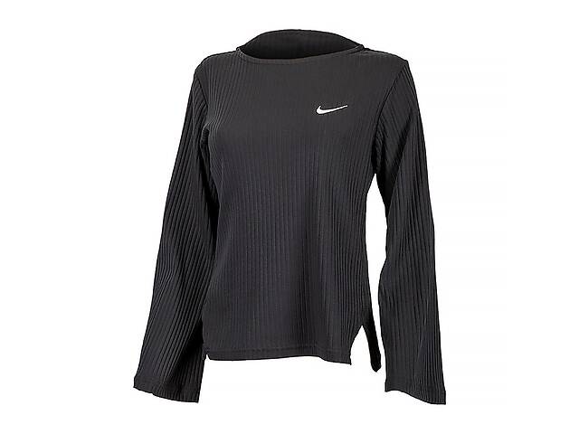 Женский Лонгслив Nike W NSW RIB JRSY LS TOP Черный L (7dDV7866-010 L)