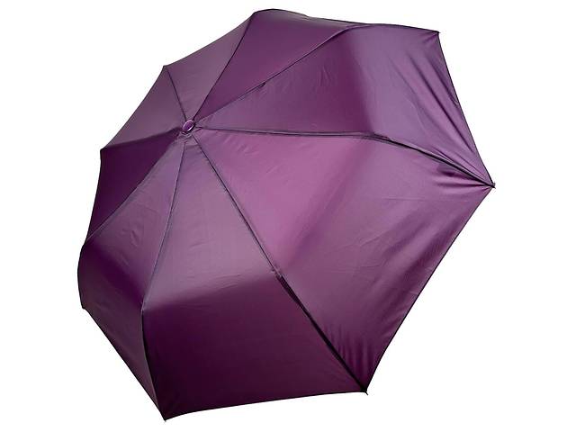 Женский однотонный зонт полуавтомат на 8 спиц от Toprain фиолетовый 0102-9