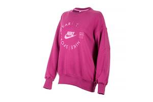 Женский Свитшот Nike W NSW FLC OS CREW PRNT SU Розовый M (7dFD4234-653 M)