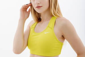 Женский Топ Nike W NK DF SWSH NONPDED BRA Салатовый S (7dBV3630-308 S)