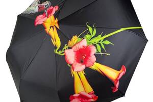 Женский зонт-автомат в подарочной упаковке с платком экзотический принт от Rain Flower 01010-3
