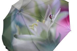 Женский зонт-автомат в подарочной упаковке с платком цветочный принт от Rain Flower 01030-5