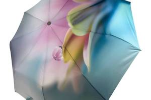 Женский зонт-автомат в подарочной упаковке с платком цветочный принт от Rain Flower 01030-6