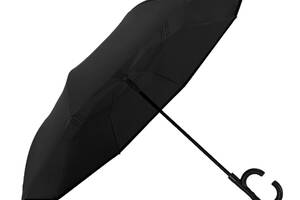 Женский зонт наоборот Up-Brella 1166 Black