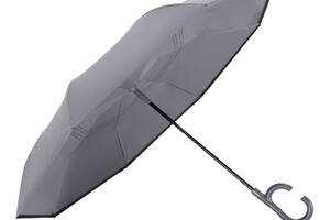 Женский зонт наоборот Up-Brella 1166 Gray