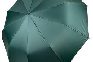 Женский зонт полуавтомат на 10 спиц антиветер с принтом городов внутри от Bellissimo зеленый М 0628-3
