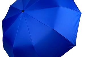Женский зонт полуавтомат на 10 спиц антиветер с принтом городов внутри от Bellissimo синий М 0628-9