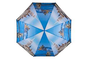 Женский зонт полуавтомат SL синий