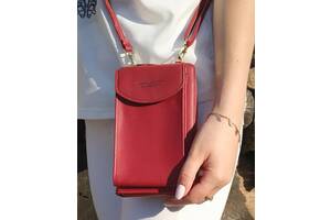 Жіноча сумка-клатч портмоне Baellerry екошкіра (бордо)