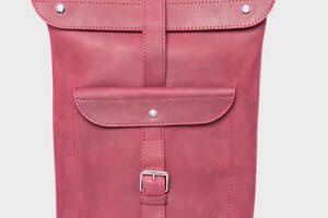 Женский кожаный рюкзак Dekey Рио 40*30*10 см Марсала (6568)