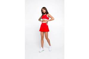 Жіночий спортивний комплект (Спідниця-шорти та Топ) Designed for Fitness Sunset XS Червоний