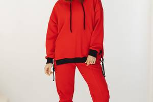 Женский весенний спортивный костюм с капюшоном indigo.limited ID 130 Красный XS