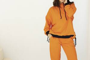 Женский весенний спортивный костюм с капюшоном indigo.limited ID 130 Оранжевый L