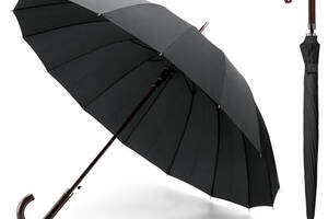 Зонт антишторм трость HMD Черный (140-13821265)